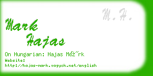 mark hajas business card